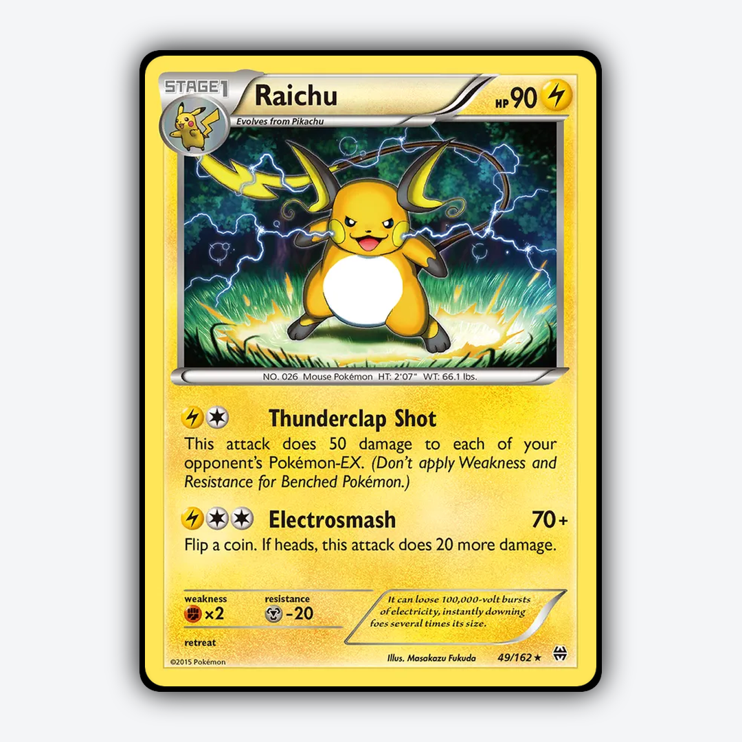 Raichu 049/162 - BREAKthrough Set - Card Rug