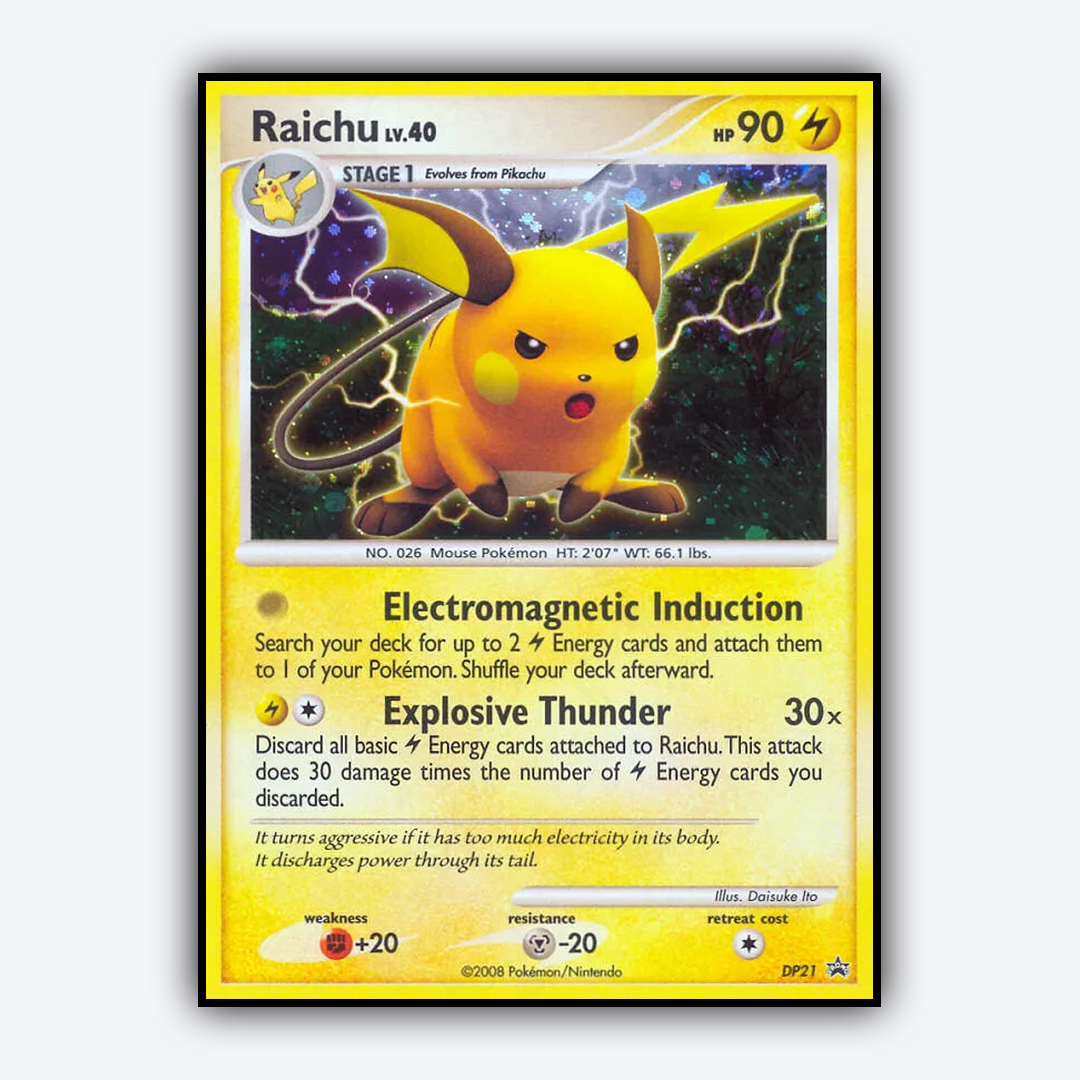 Raichu DP021 - DP Black Star Promos Set - Card Rug