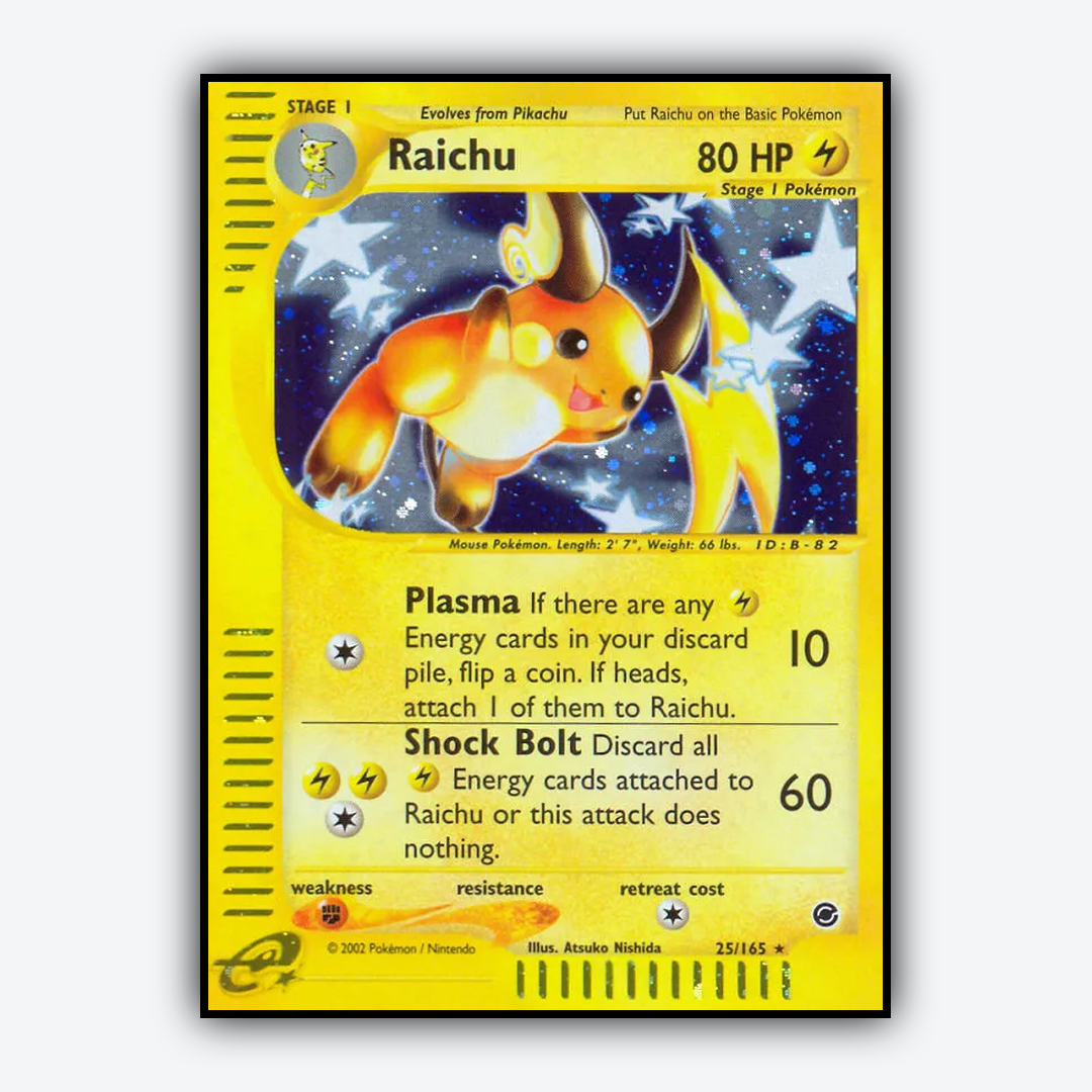 Raichu 025/165 - Expedition Base Set - Card Rug