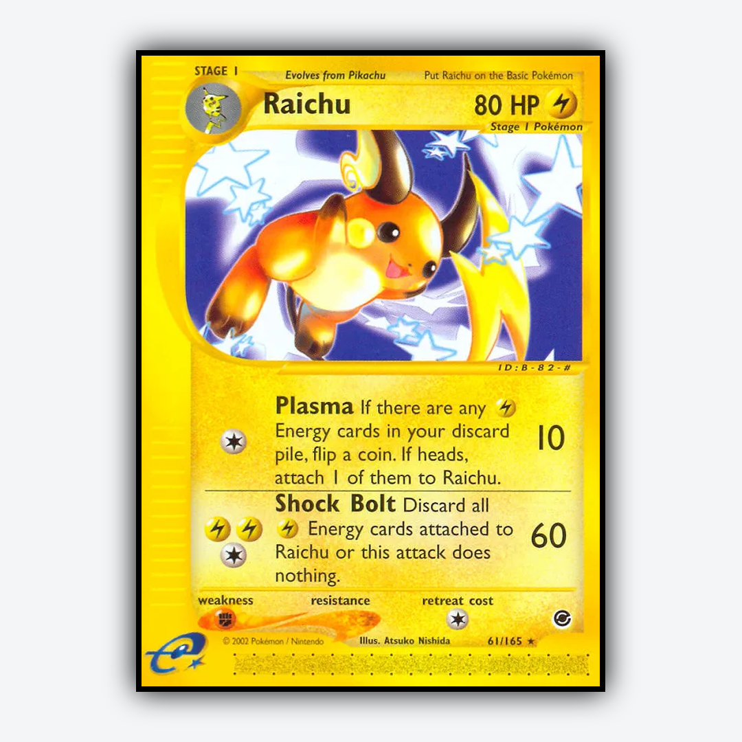 Raichu 061/165 - Expedition Base Set - Card Rug