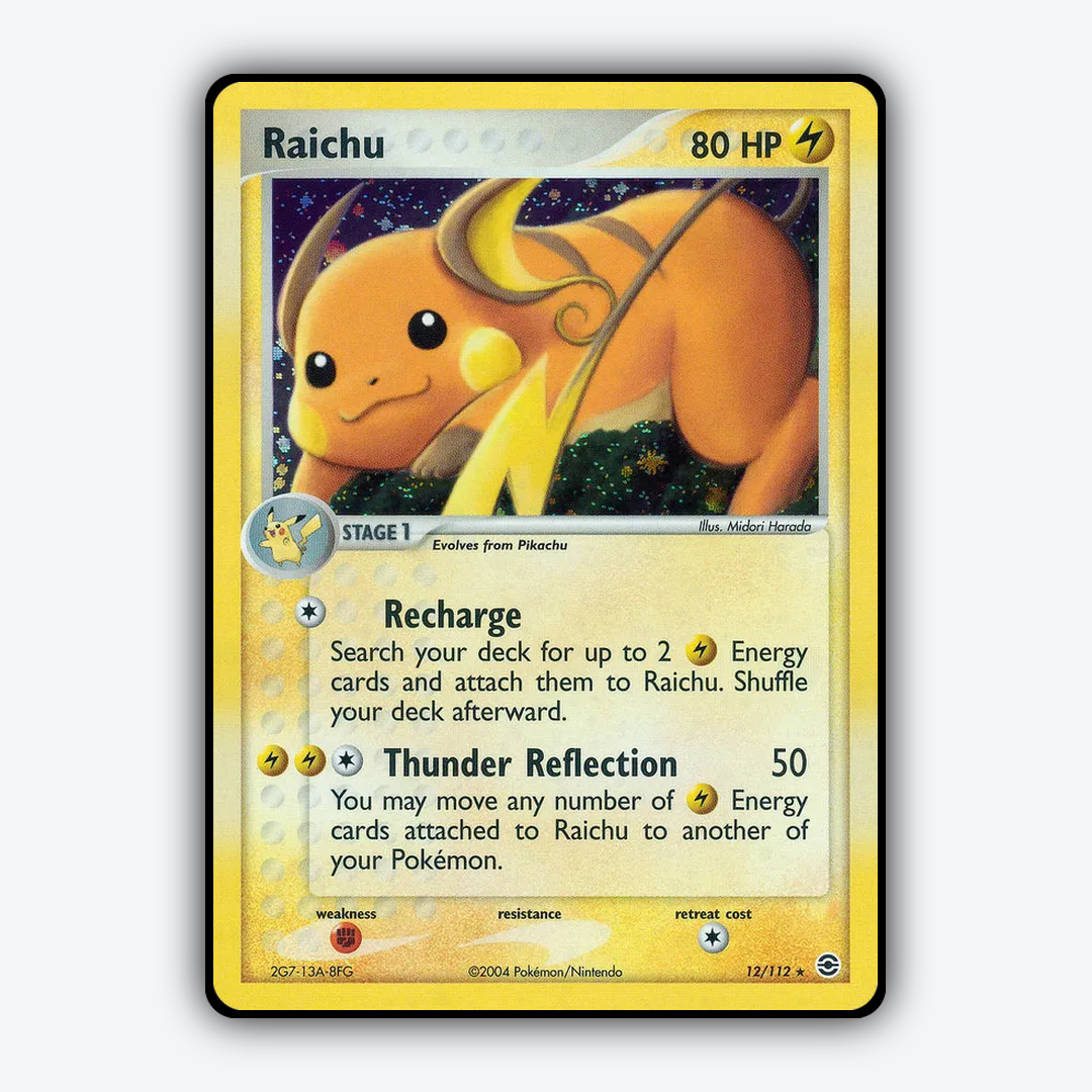 Raichu 012/112 - FireRed & LeafGreen Set - Card Rug
