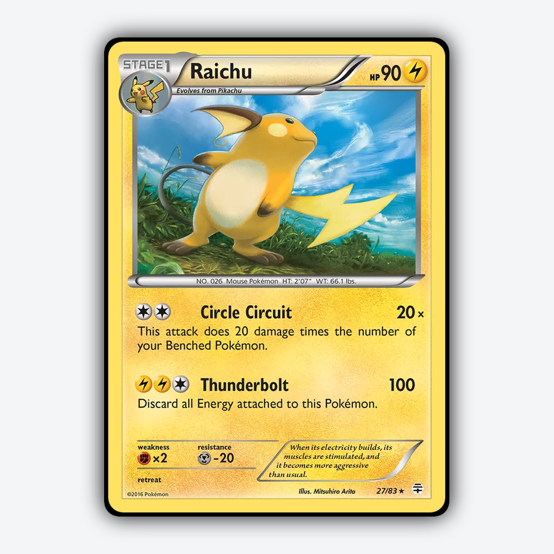 Raichu 027/83 - Generations Set - Card Rug