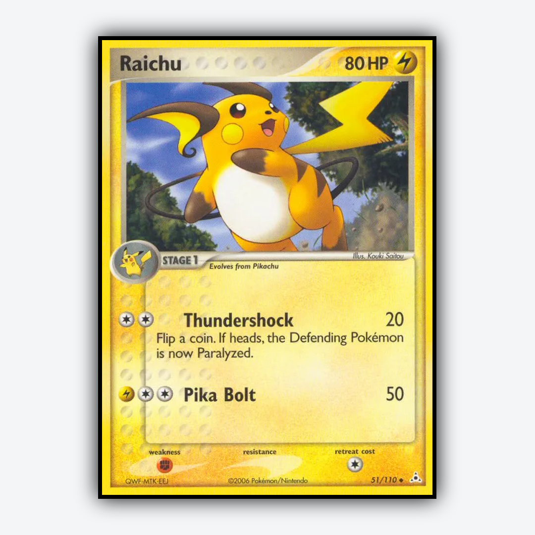 Raichu 051/110 - Holon Phantoms Set - Card Rug