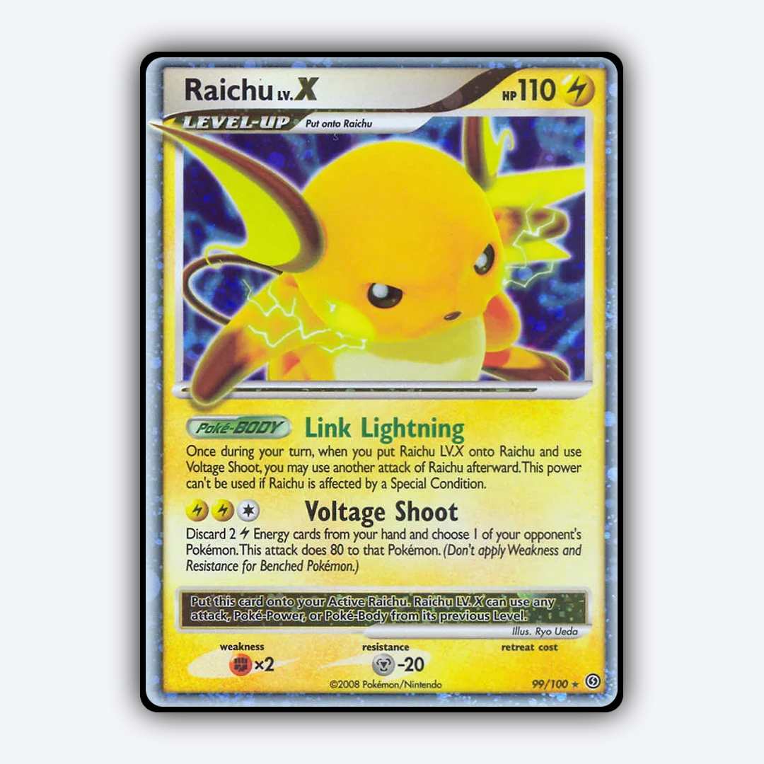 Raichu LV.X 099/100 - Stormfront Set - Card Rug