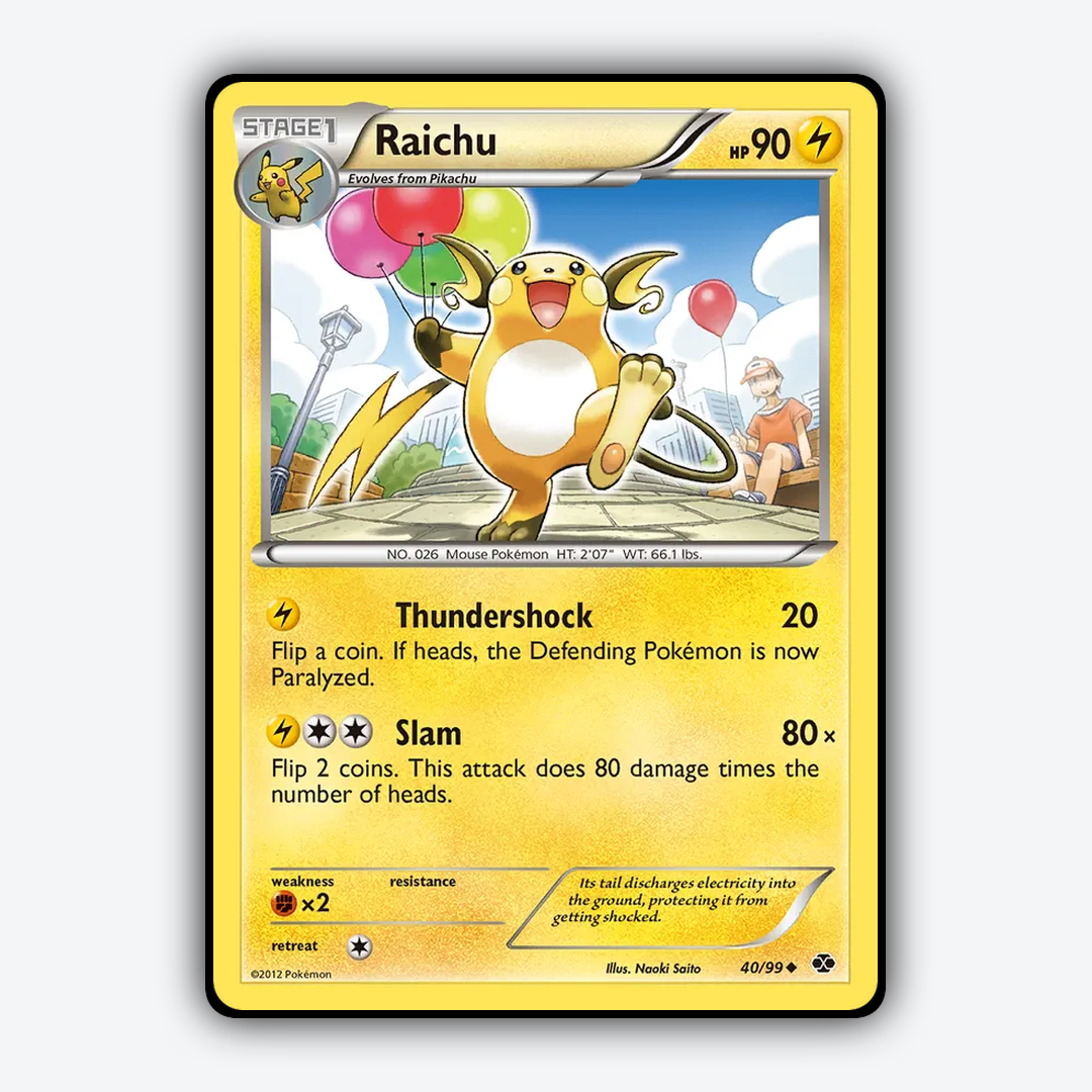Raichu 040/99 - Next Destinies Set - Card Rug