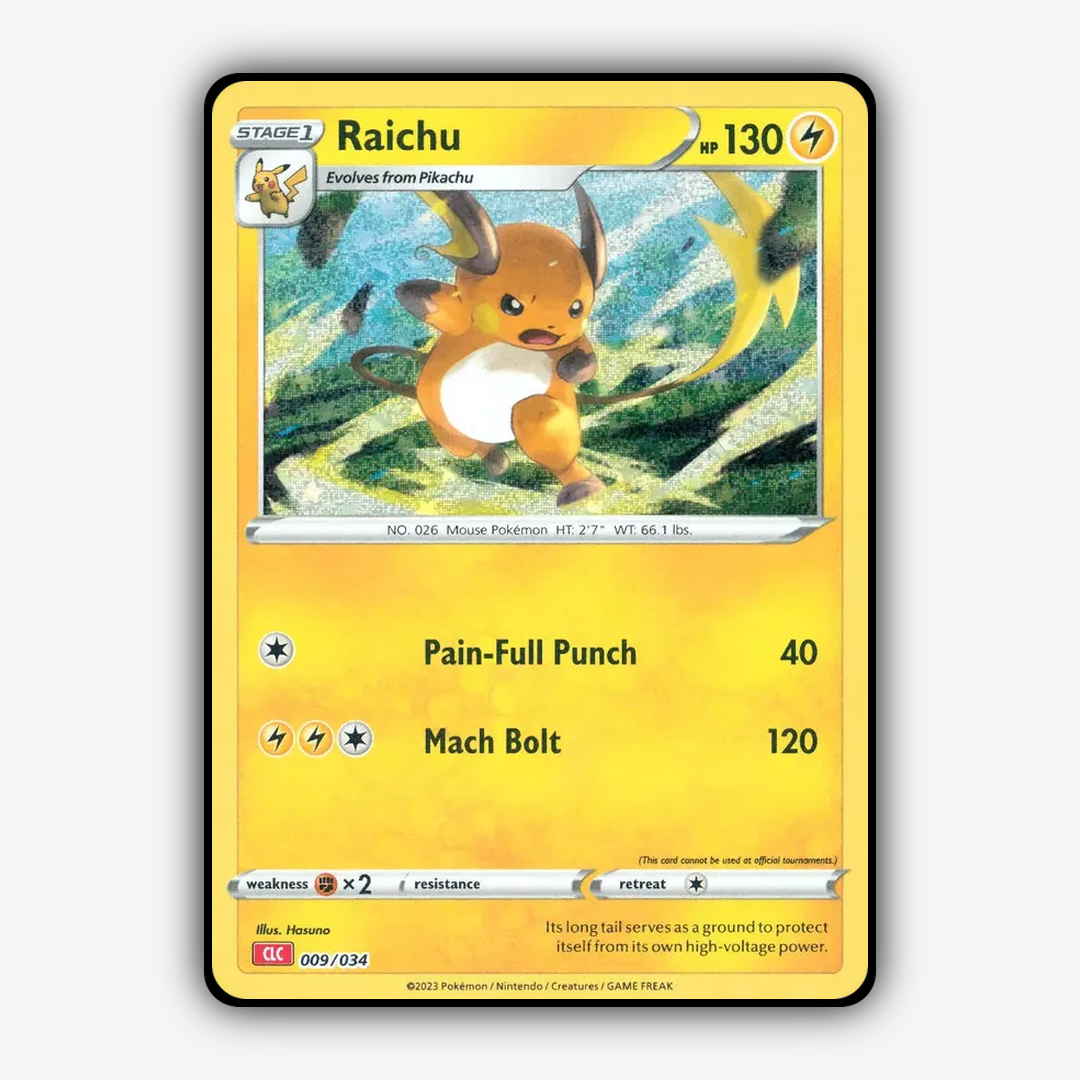 Raichu 009/034 - Pokémon TCG Classic - Charizard Set - Card Rug