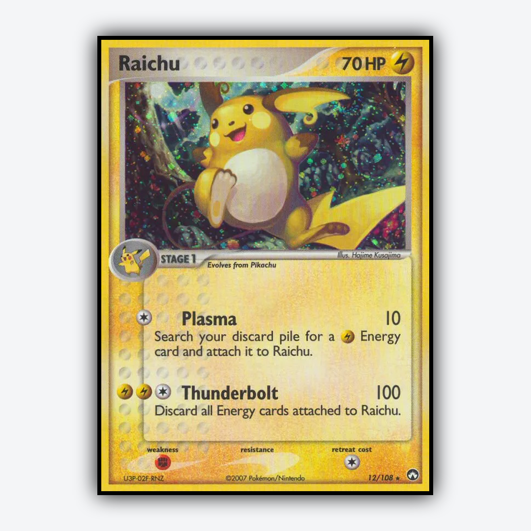 Raichu 012/108 - Power Keepers Set - Card Rug