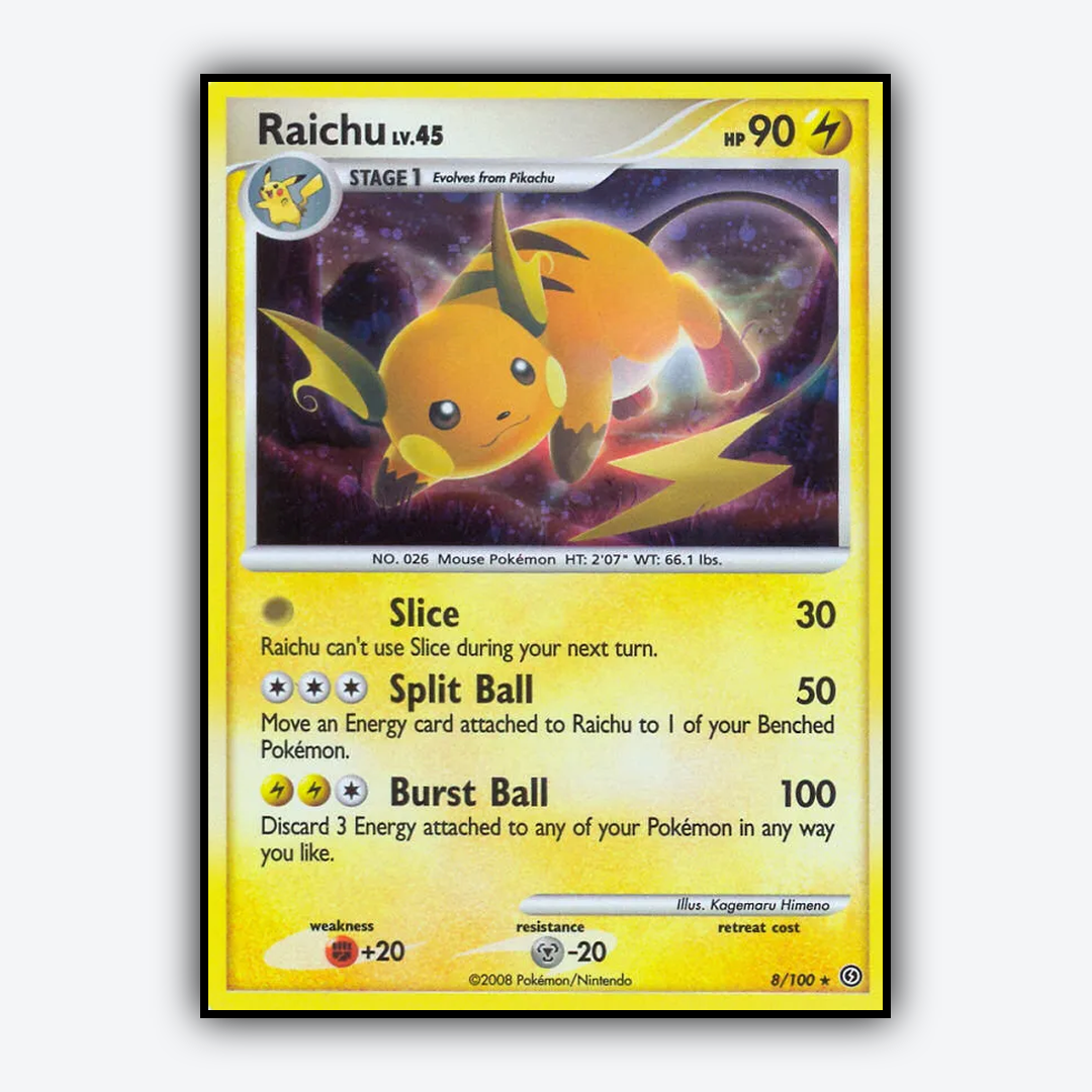 Raichu 008/100 - Stormfront Set - Card Rug