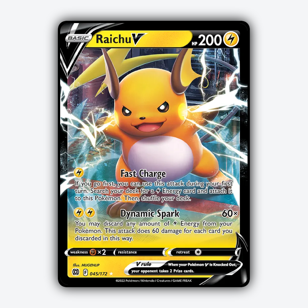 Raichu V 045/172 - Brilliant Stars Set - Card Rug