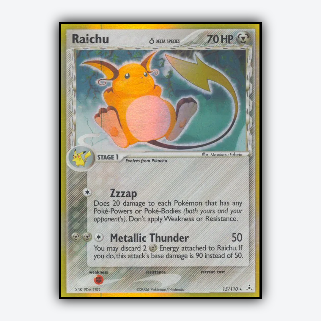 Raichu δ 015/110 - Holon Phantoms Set - Card Rug