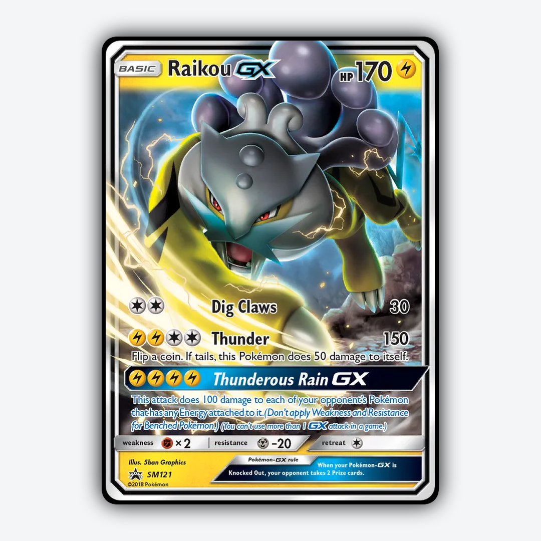 Raikou-GX #121 - SM Black Star Promos Set - Card Rug
