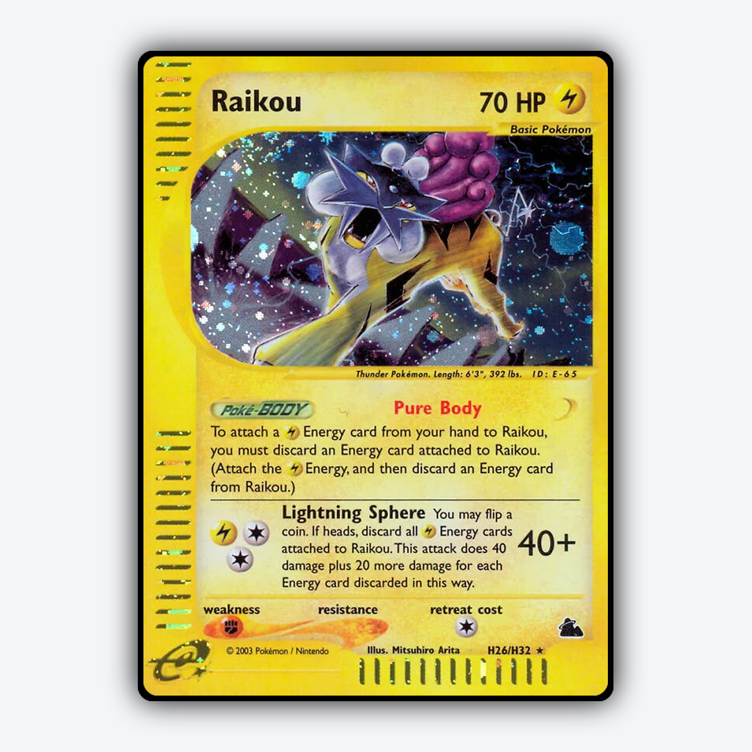 Raikou H026/144 - H026/144 Skyridge Set - Card Rug