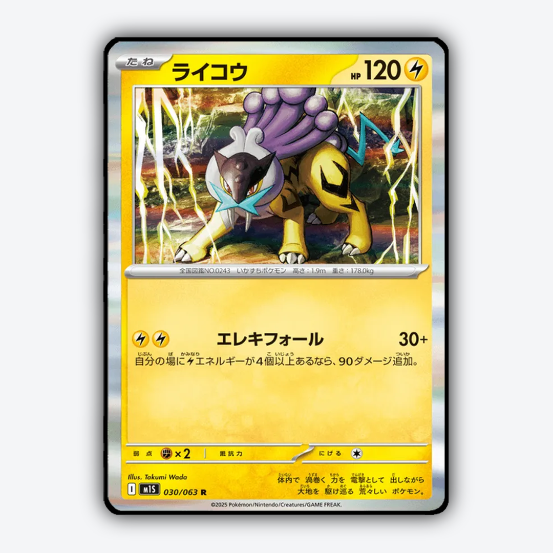 Raikou 030/063 - Mega Symphonia Set - Card Rug (JP)