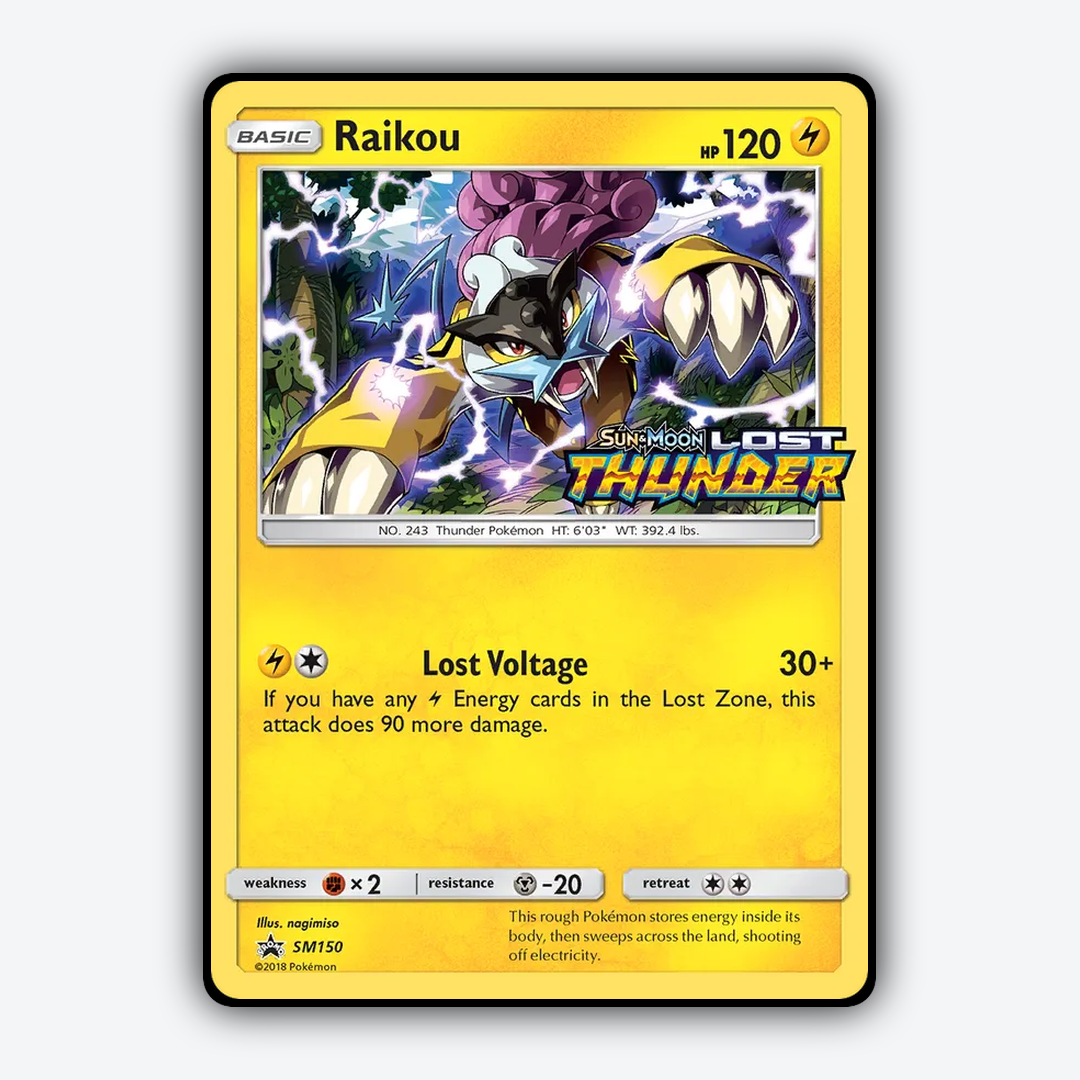 Raikou #150 - SM Black Star Promos Set - Card Rug