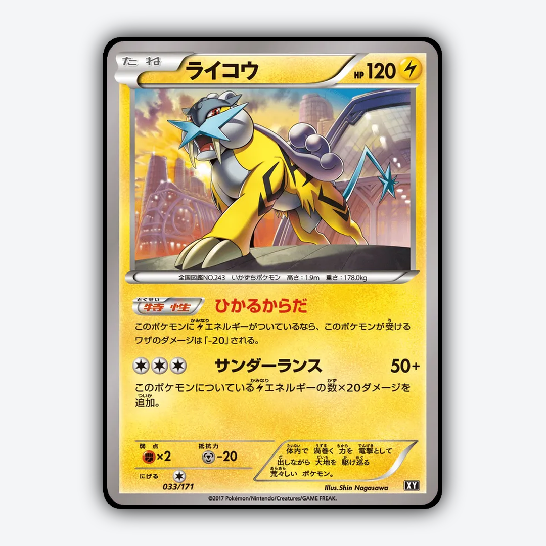 Raikou 033/171 - The Best of XY Set - Card Rug (JP)
