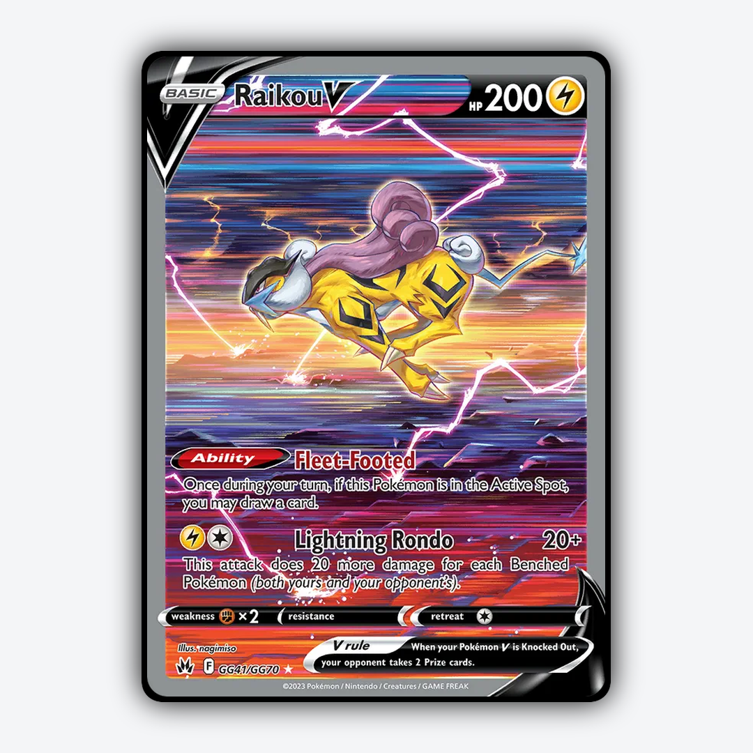 Raikou V #41 - Crown Zenith Set - Card Rug