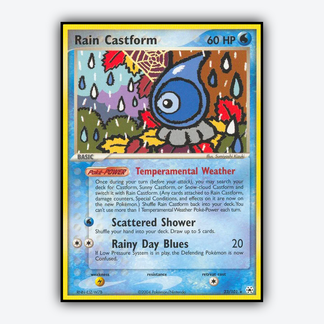 Rain Castform 023/101 - Hidden Legends Set - Card Rug