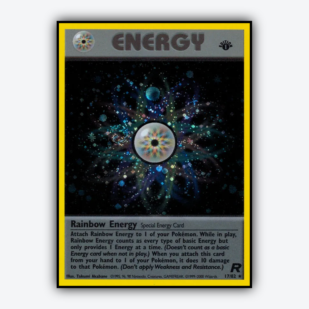 Rainbow Energy 017/82 - Team Rocket Set - Card Rug