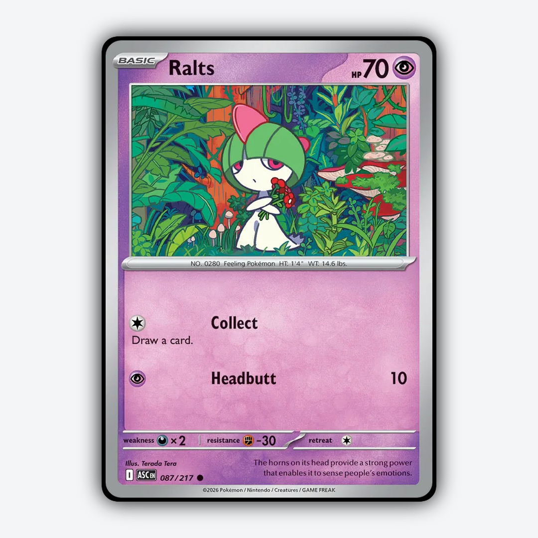 Ralts 087/217 - Ascended Heroes Set - Card Rug