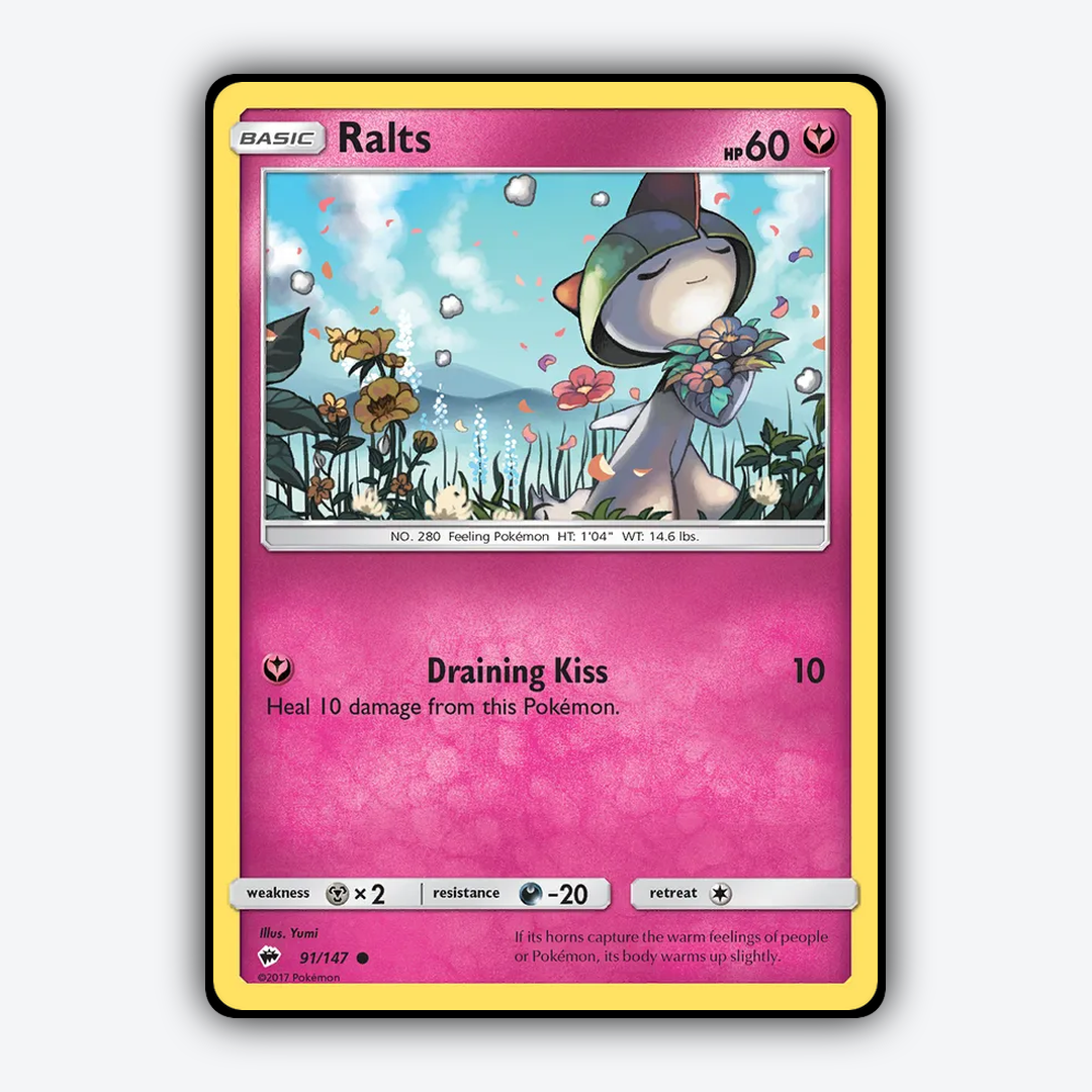 Ralts 091/147 - Burning Shadows Set - Card Rug