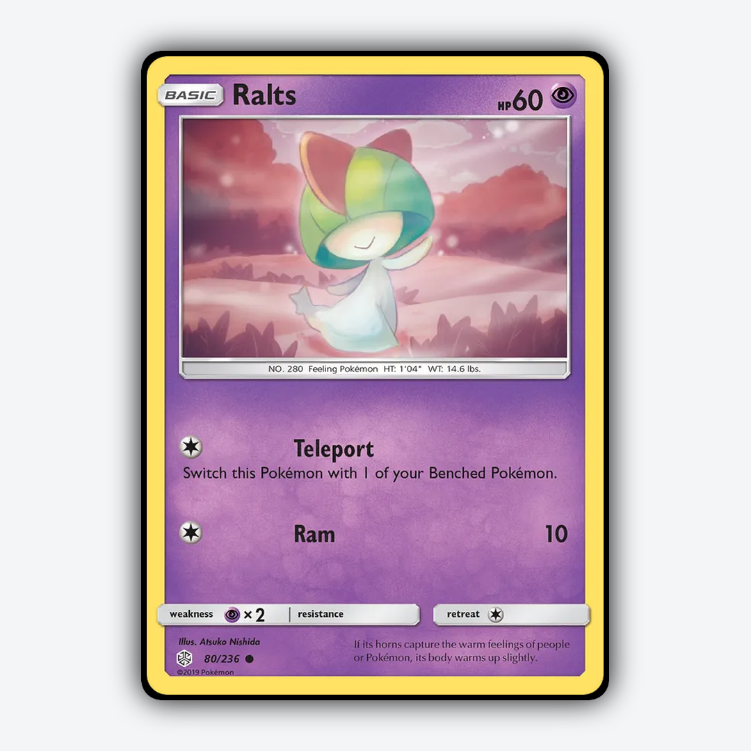 Ralts 080/236 - Cosmic Eclipse Set - Card Rug