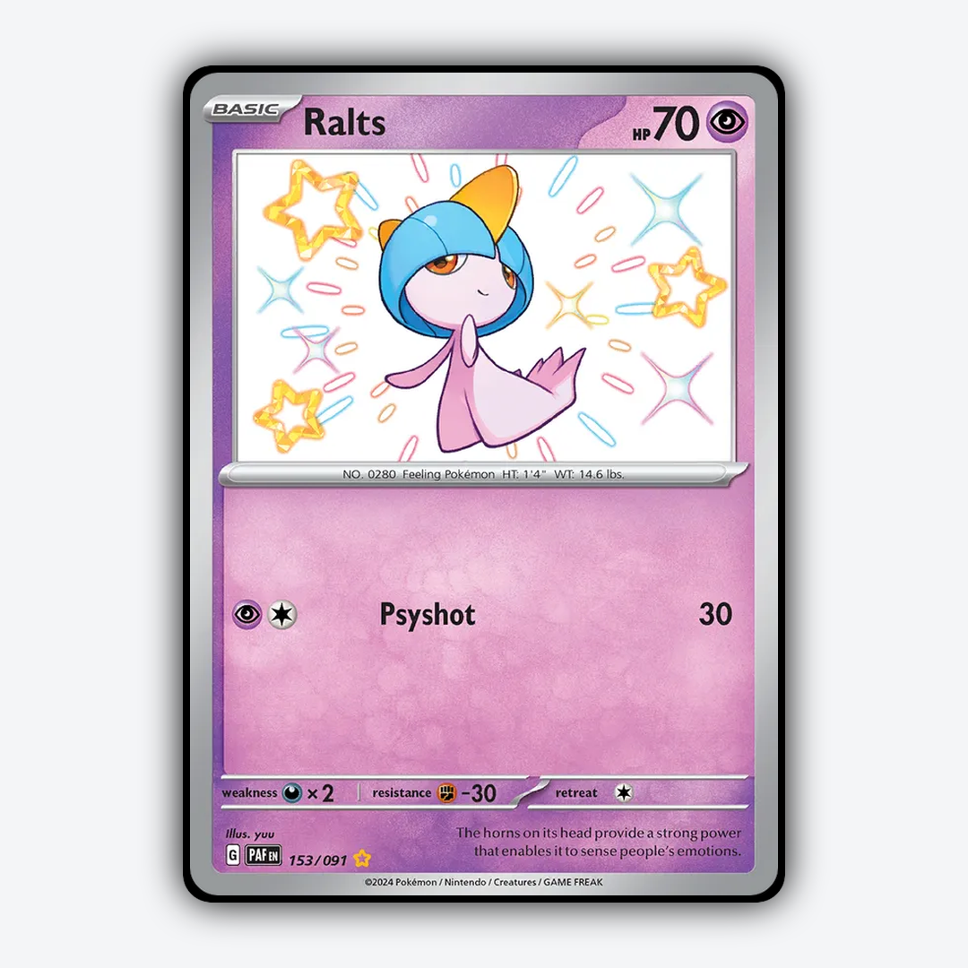 Ralts #153 - Paldean Fates Set - Card Rug