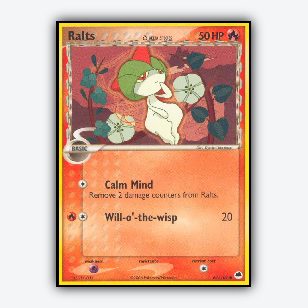 Ralts δ 061/101 - Dragon Frontiers Set - Card Rug