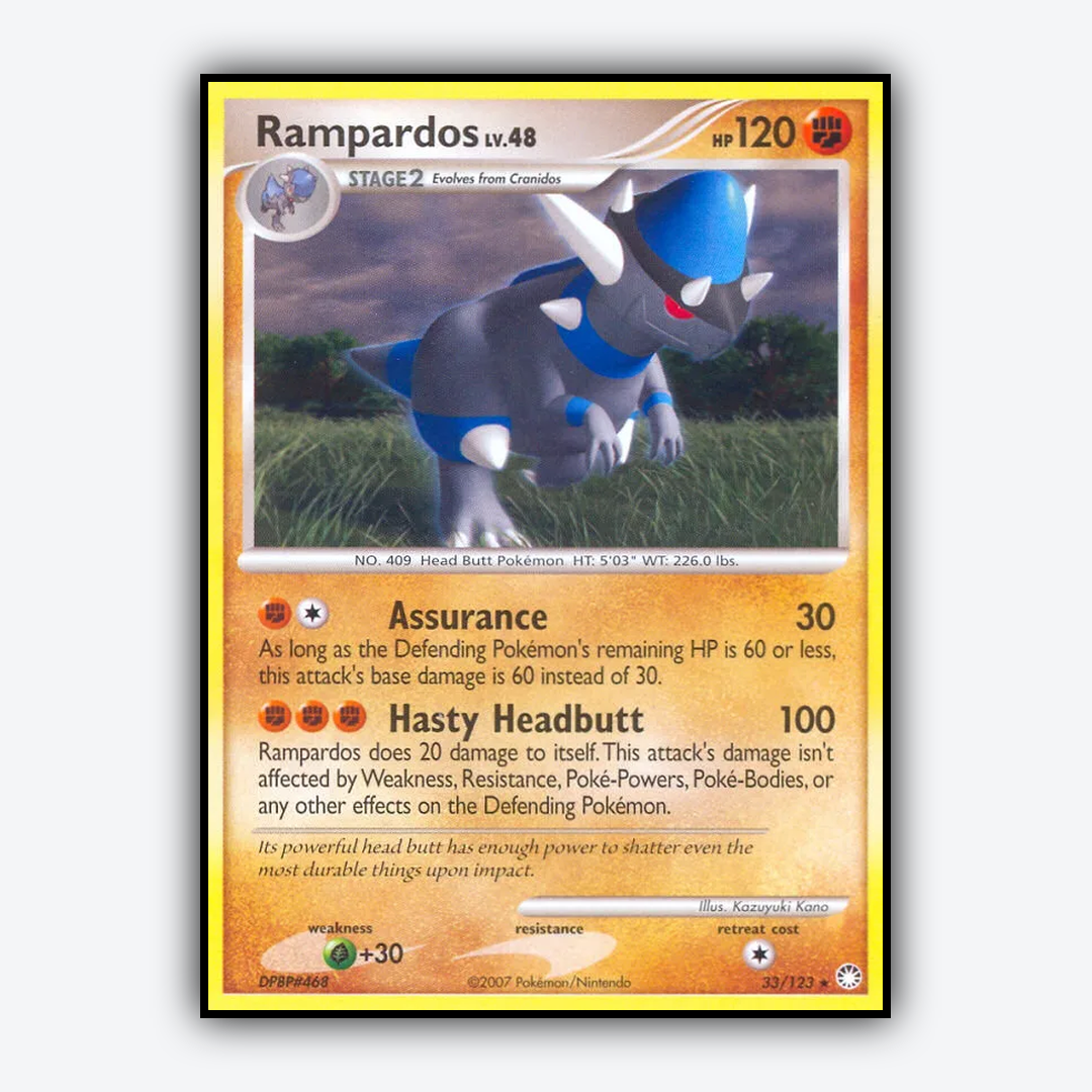 Rampardos 033/123 - Mysterious Treasures Set - Card Rug