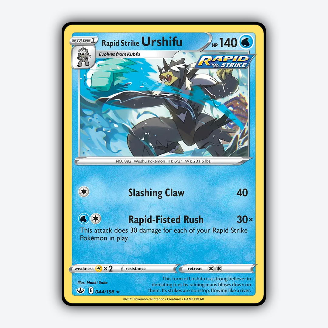 Rapid Strike Urshifu 044/198 - Chilling Reign Set - Card Rug