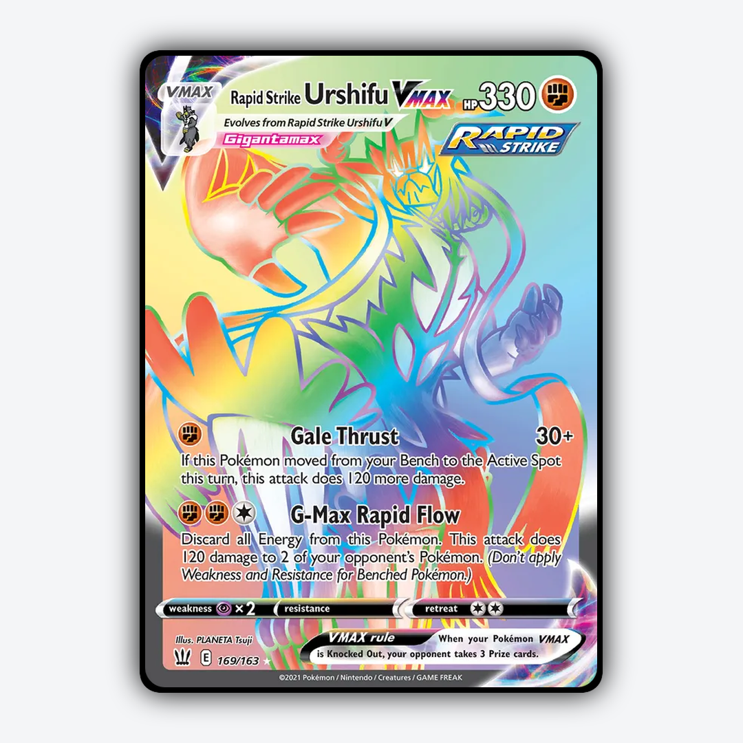 Rapid Strike Urshifu VMAX 169/163 - Battle Styles Set - Card Rug