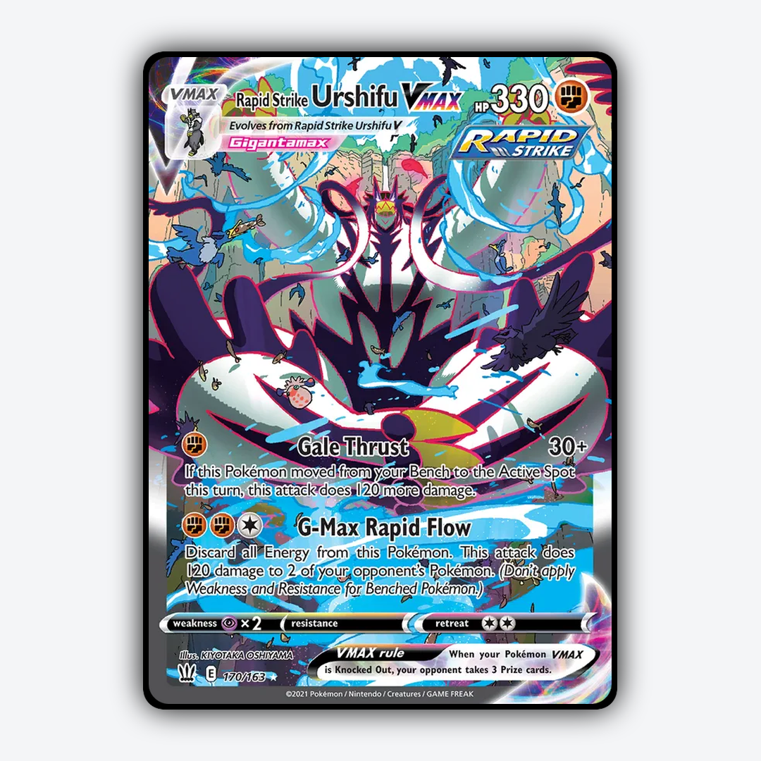 Rapid Strike Urshifu VMAX 170/163 - Battle Styles Set - Card Rug