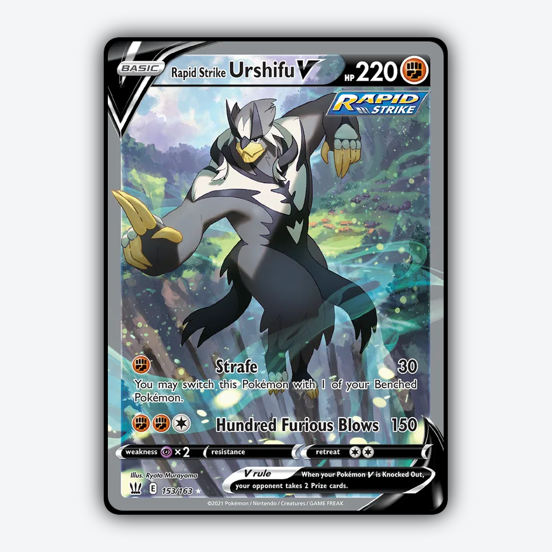 Rapid Strike Urshifu V 153/163 - Battle Styles Set - Card Rug