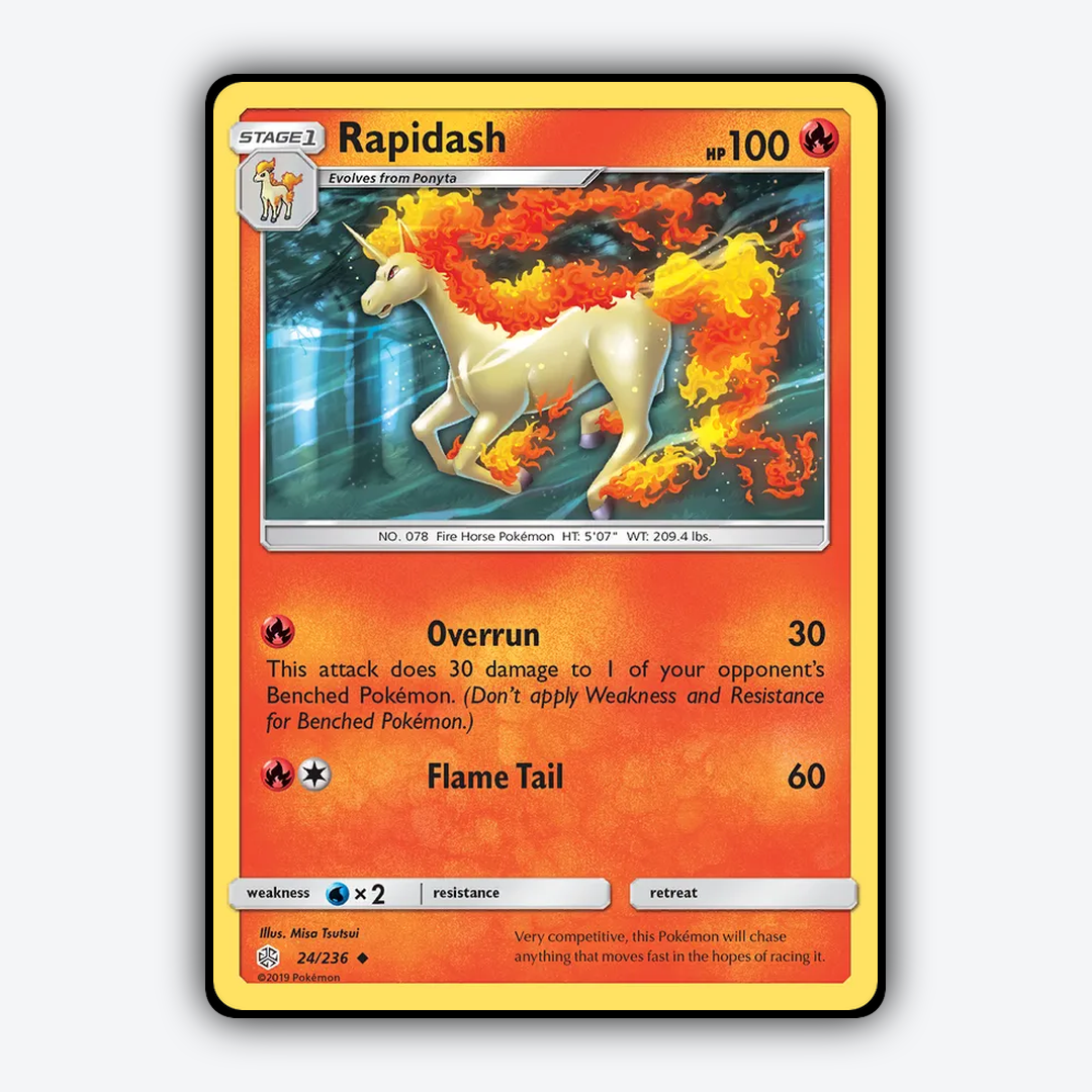 Rapidash 024/236 - Cosmic Eclipse Set - Card Rug