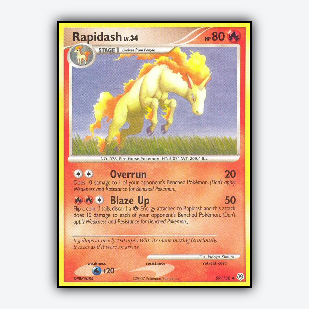 Rapidash 059/130 - Diamond & Pearl Set - Card Rug