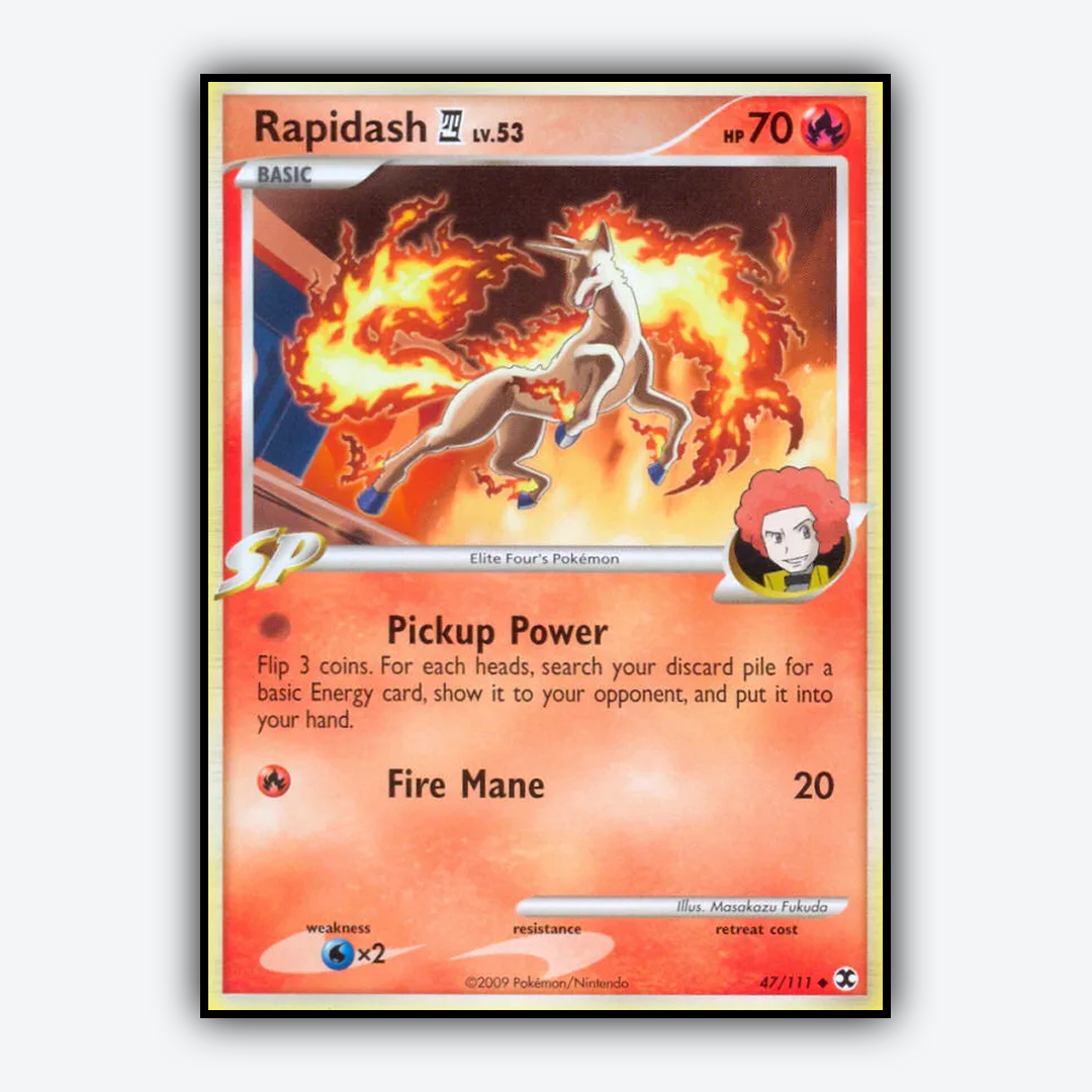 Rapidash E4 047/111 - Rising Rivals Set - Card Rug