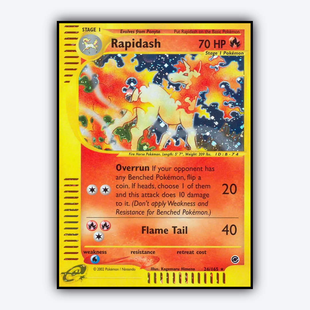 Rapidash 026/165 - Expedition Base Set - Card Rug