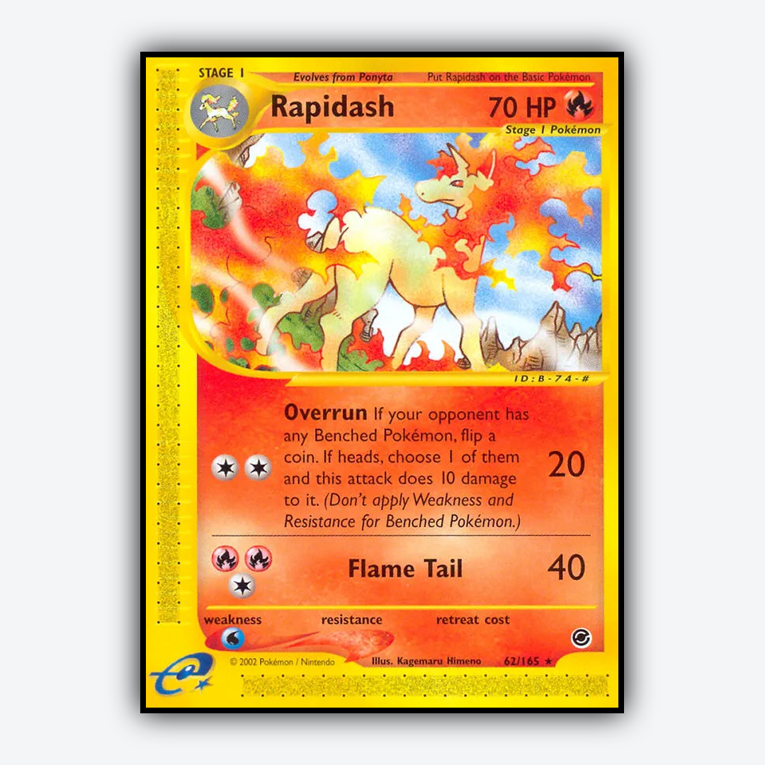 Rapidash 062/165 - Expedition Base Set - Card Rug