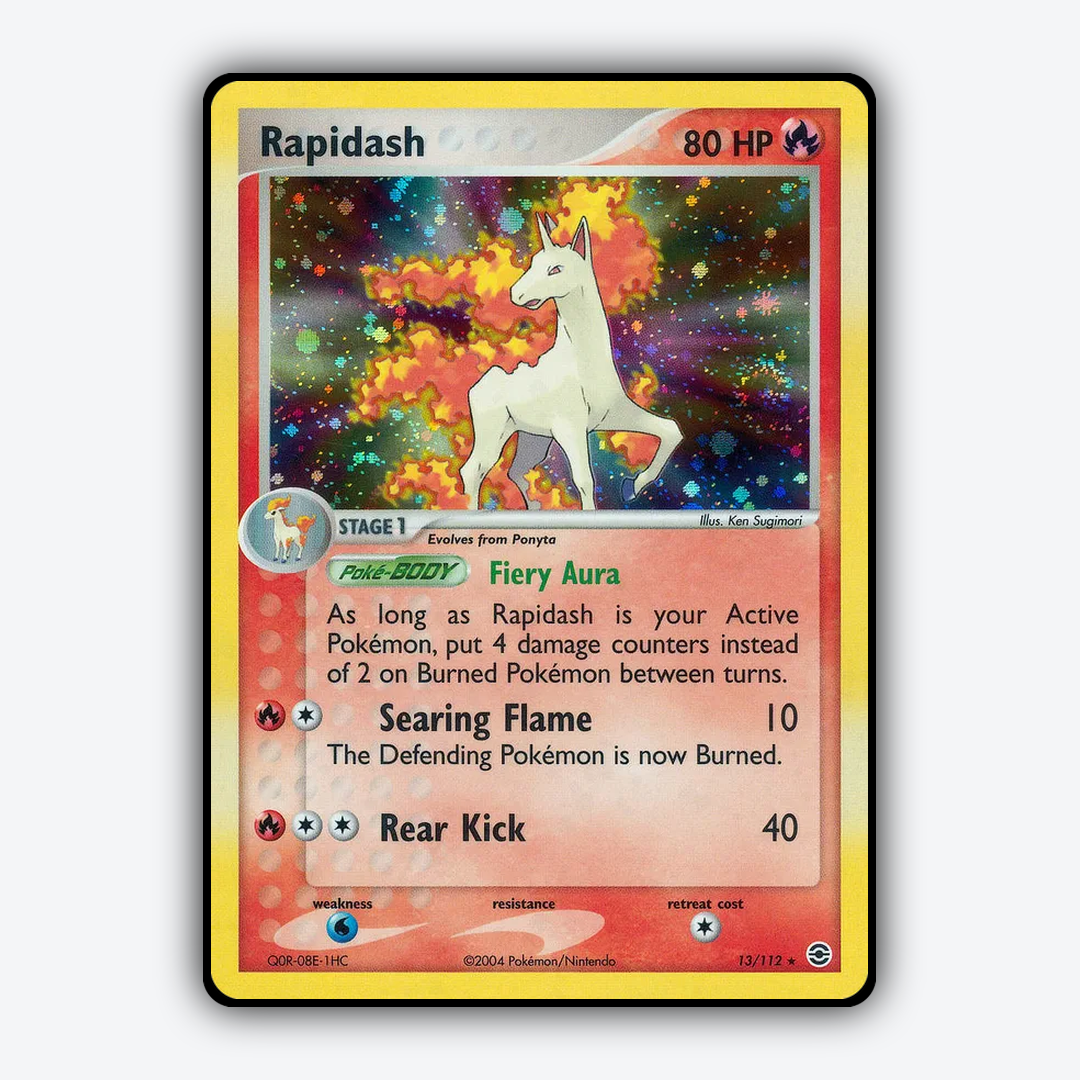 Rapidash 013/112 - FireRed & LeafGreen Set - Card Rug