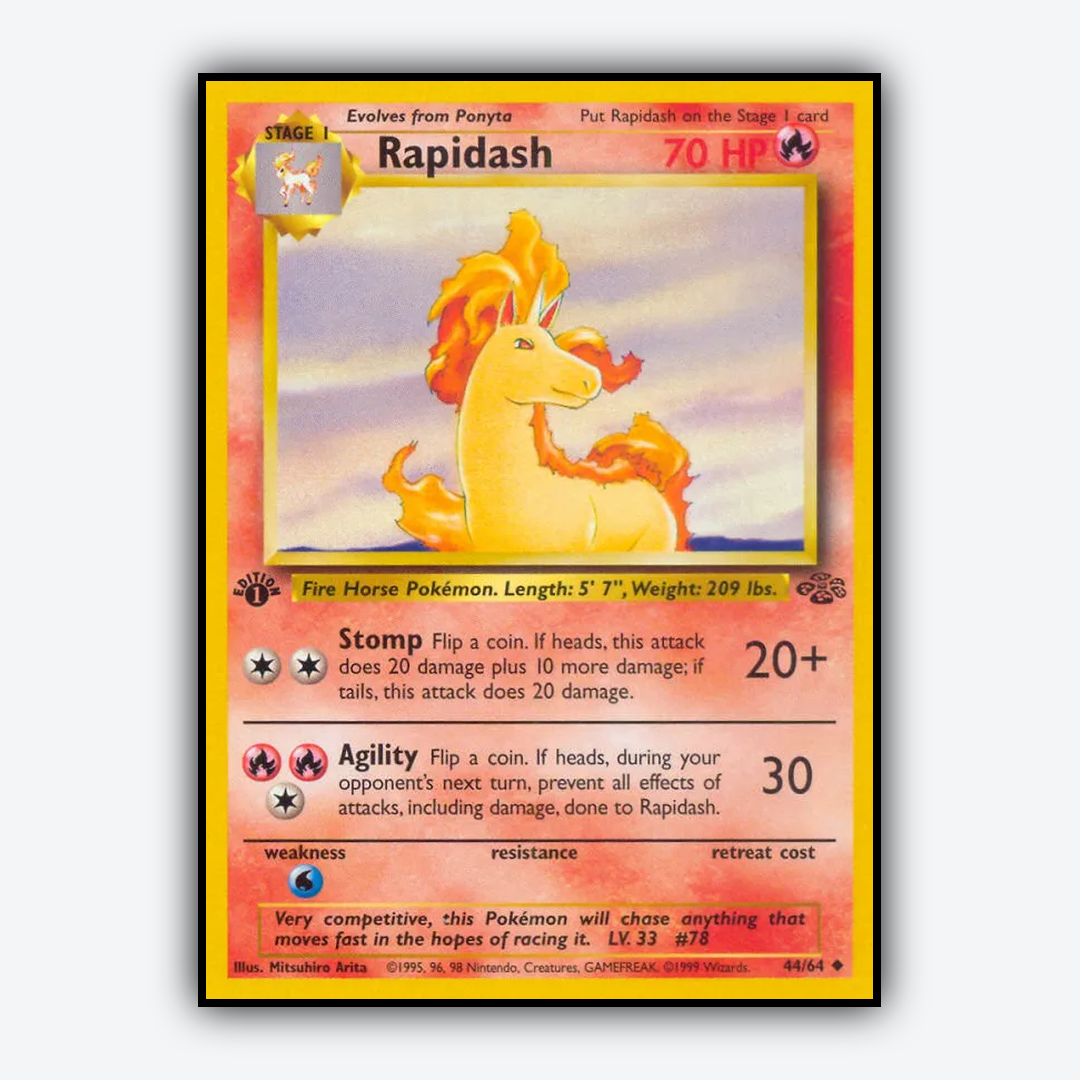 Rapidash 044/64 - Jungle Set - Card Rug