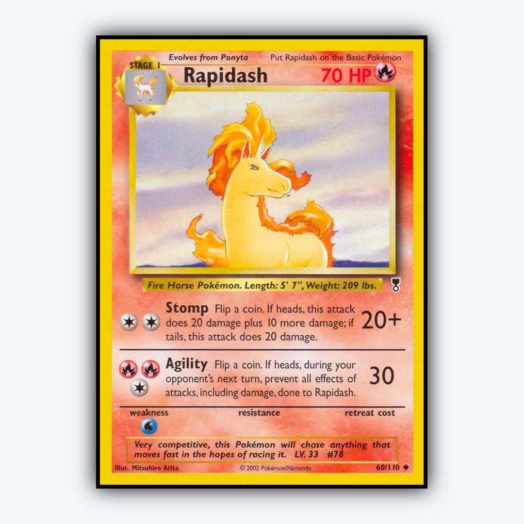 Rapidash 060/110 - Legendary Collection Set - Card Rug