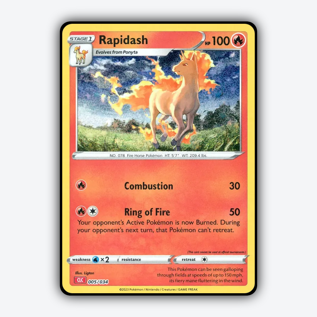 Rapidash 005/034 - Pokémon TCG Classic - Charizard Set - Card Rug