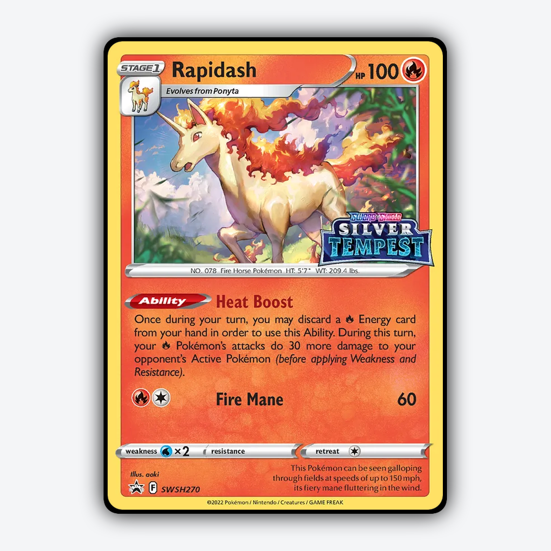 Rapidash #270 - SWSH Black Star Promos Set - Card Rug