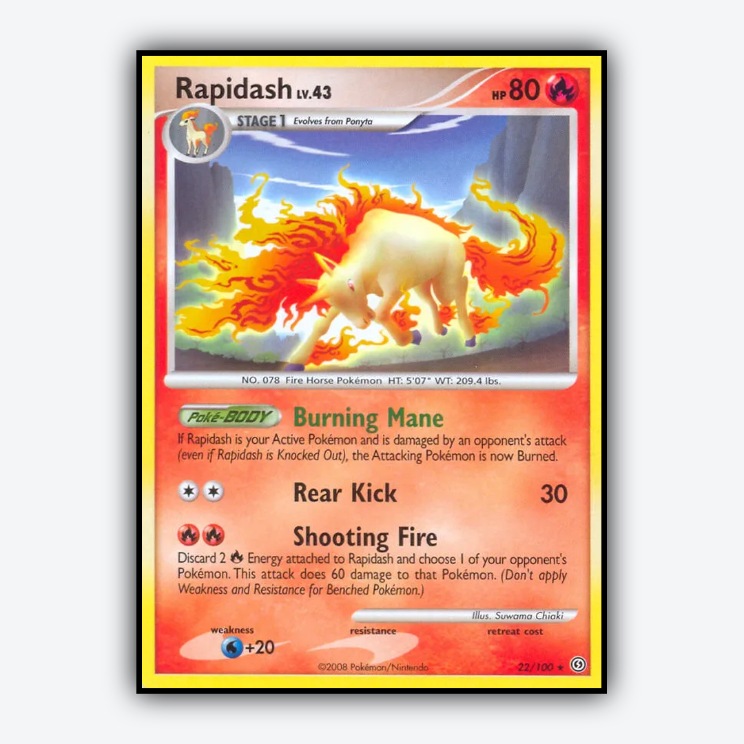 Rapidash 022/100 - Stormfront Set - Card Rug