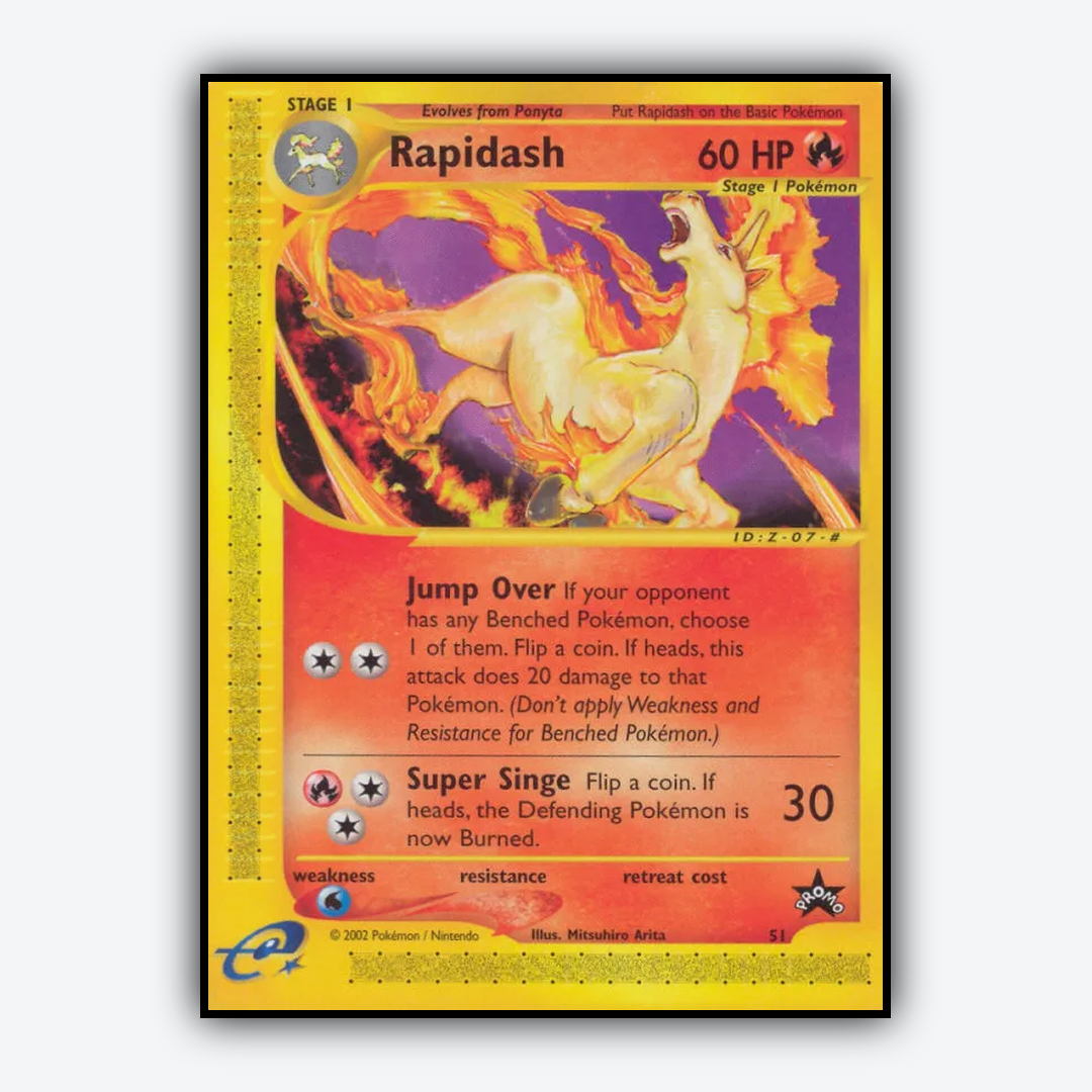 Rapidash #51 - Wizards Black Star Promos Set - Card Rug