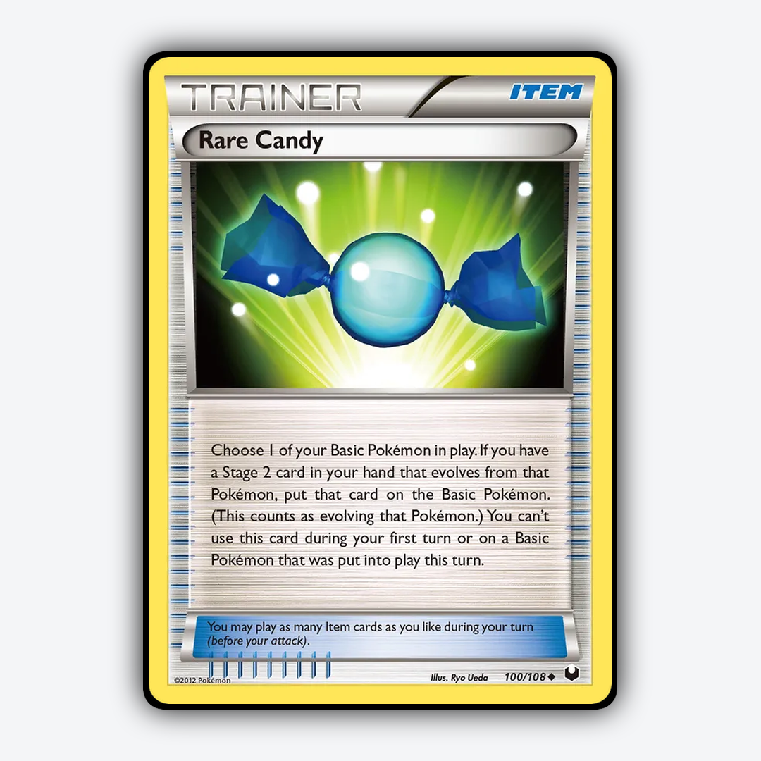 Rare Candy 100/108 - Dark Explorers Set - Card Rug