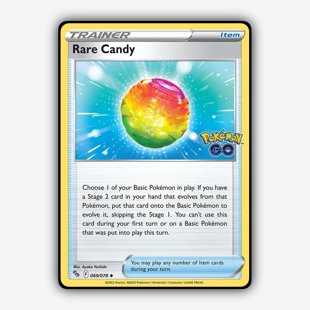 Rare Candy 069/78 - Pokémon GO Set - Card Rug