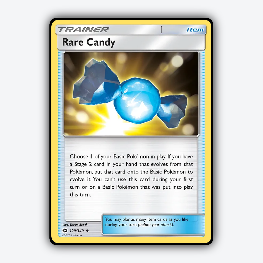 Rare Candy 129/149 - Sun & Moon Set - Card Rug
