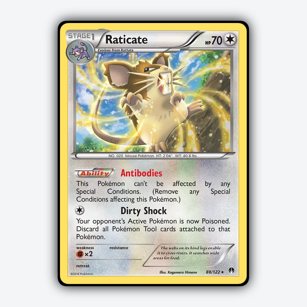 Raticate 088/122 - BREAKpoint Set - Card Rug