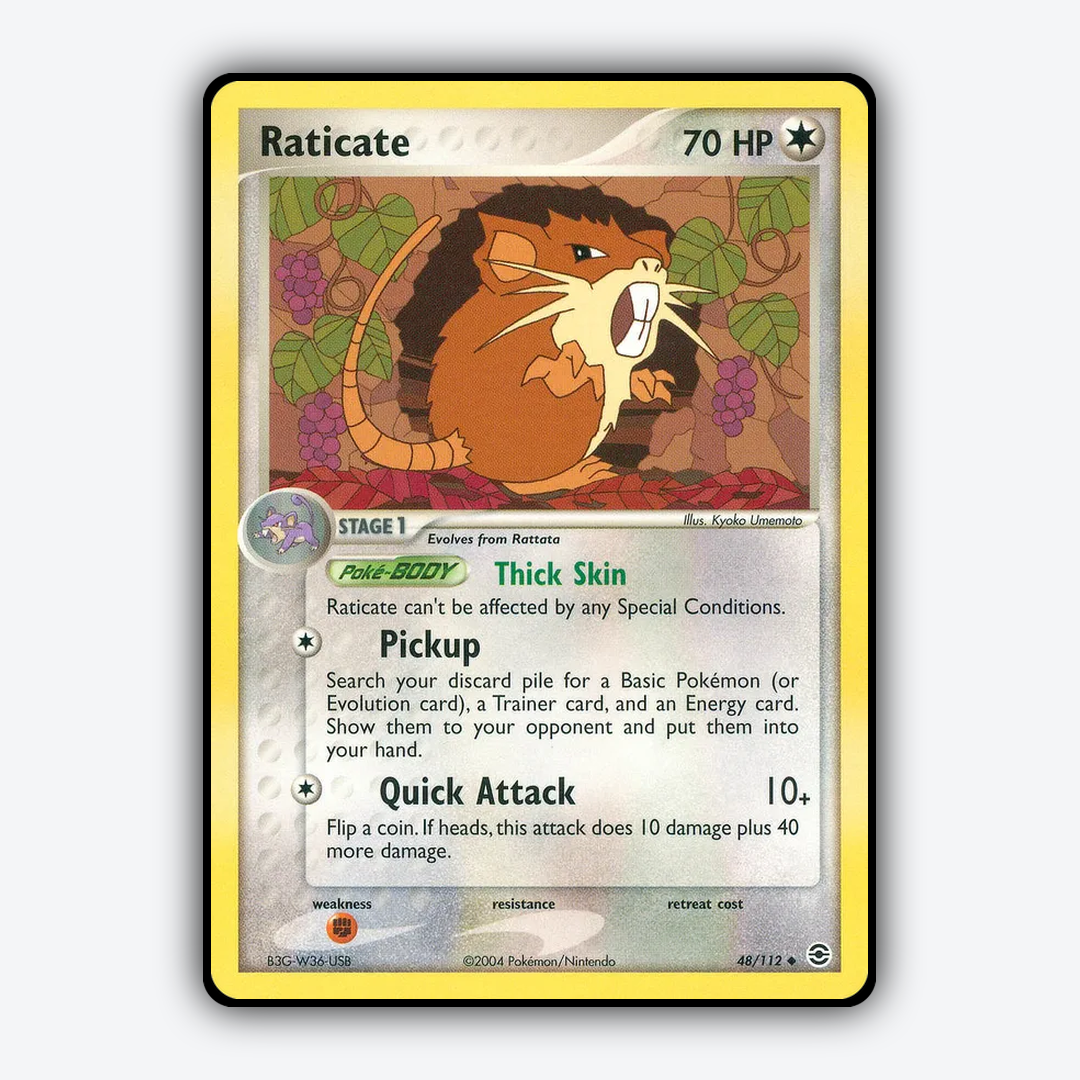 Raticate 048/112 - FireRed & LeafGreen Set - Card Rug