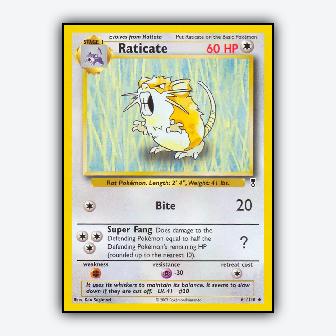 Raticate 061/110 - Legendary Collection Set - Card Rug